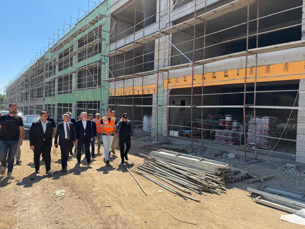 Vali Ünlüer, Toptancılar Sitesi İnşaatında İncelemelerde Bulundu